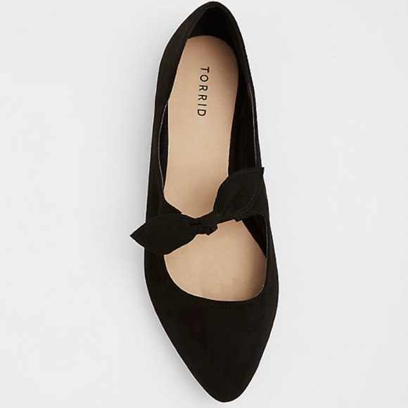 torrid Shoes - NWOT Torrid Black Bow Mary-Jane flats 7.5W